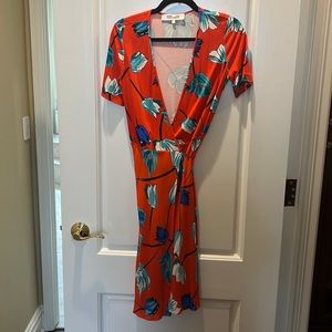 DVF wrap floral dress